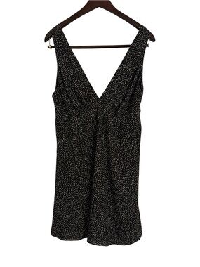 Lola Grace black dress with cream ditsy spots Size Large